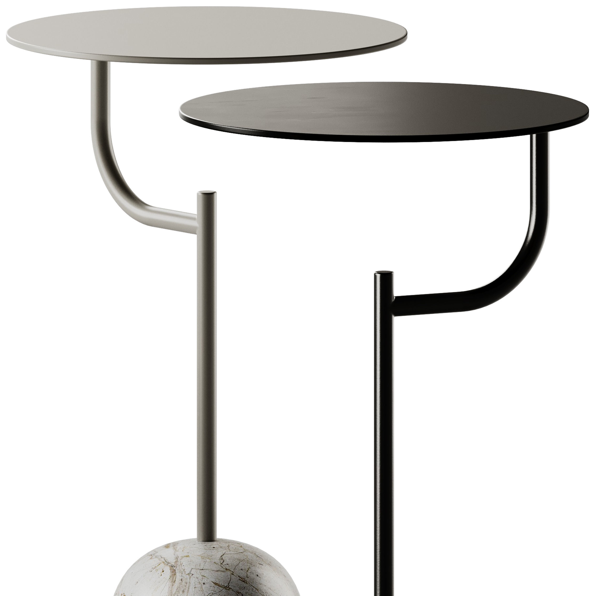 Wittmann Detour Side Table 3D model_2