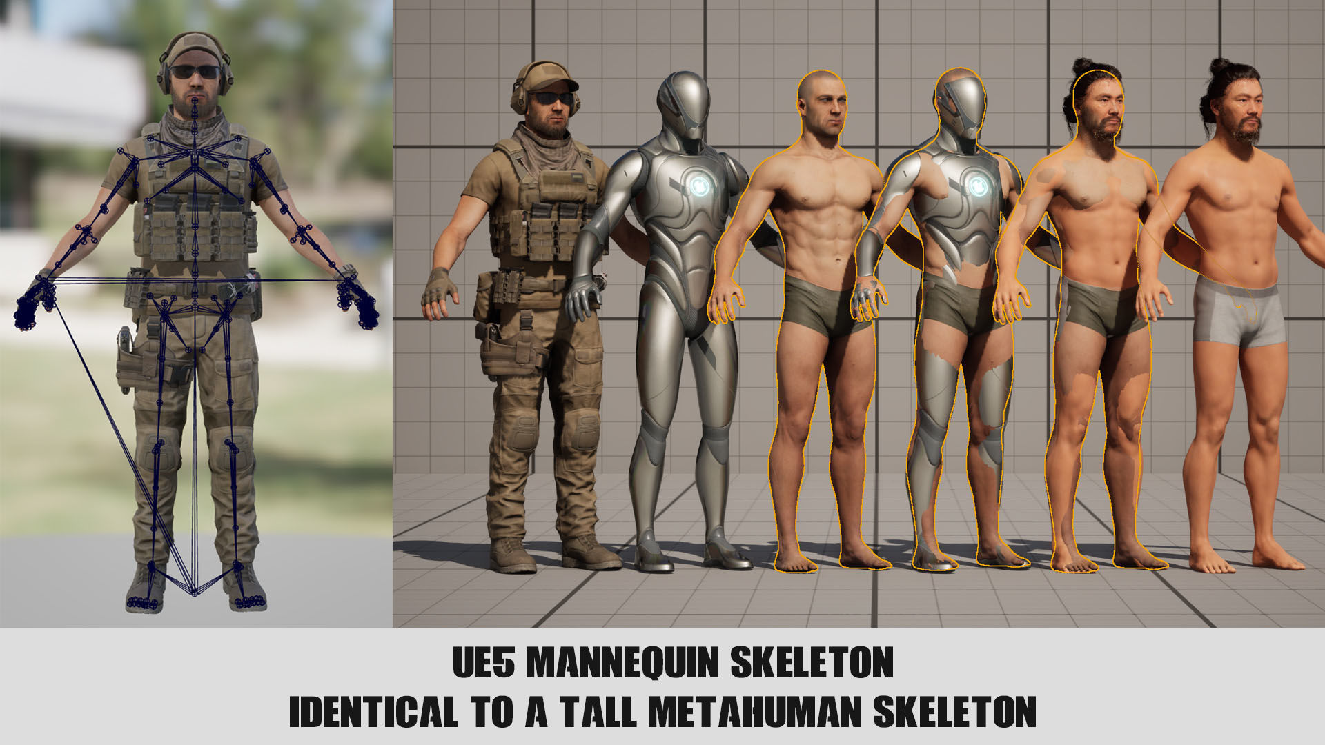 Modular Military Character Low-poly 3D model_19