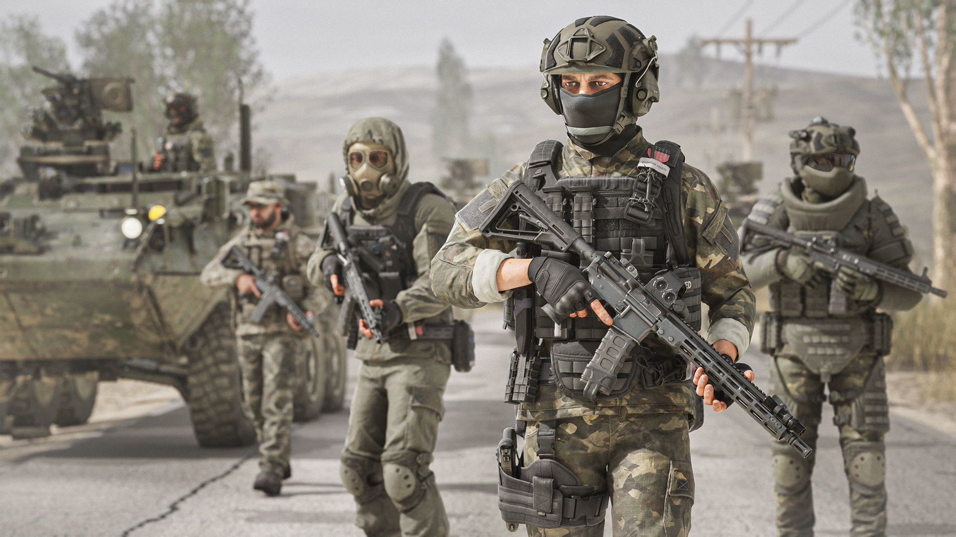 Modular Military Character Low-poly 3D model_5