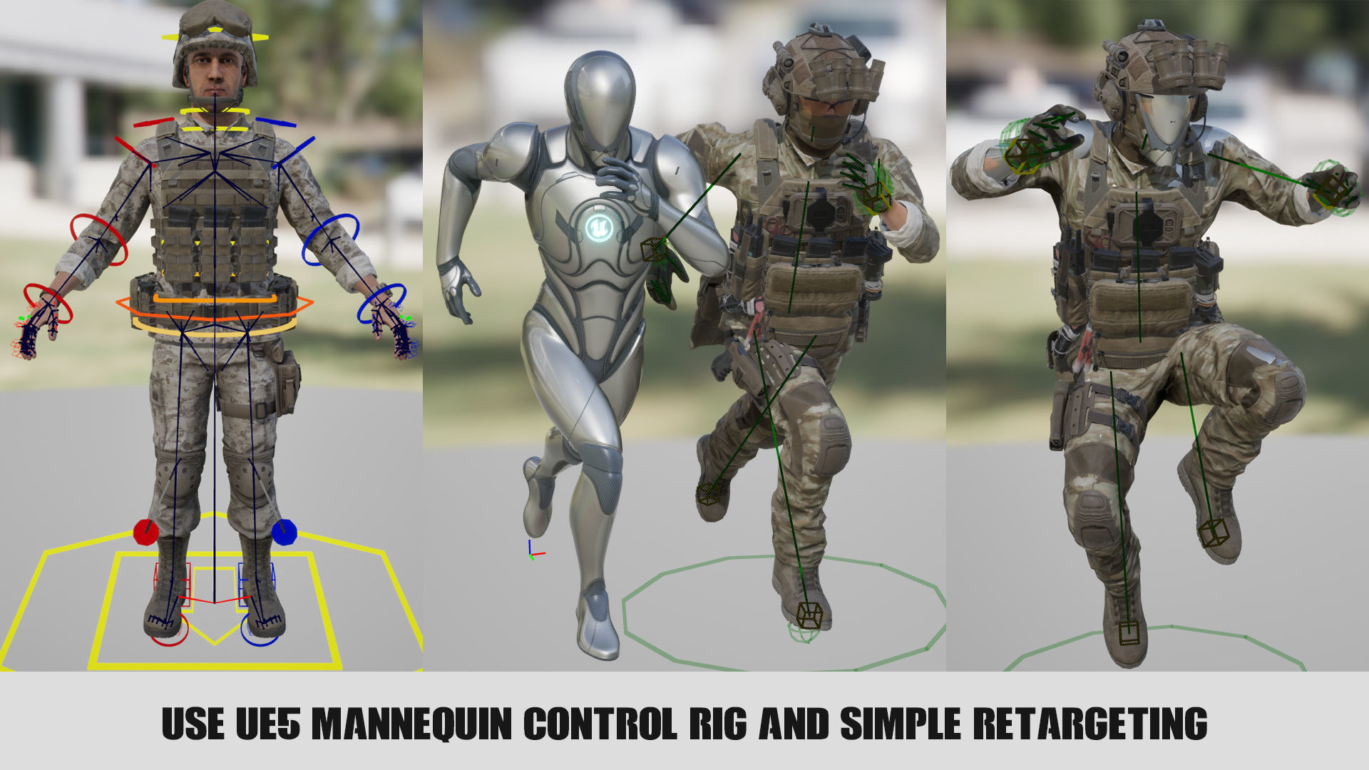 Modular Military Character Low-poly 3D model_20