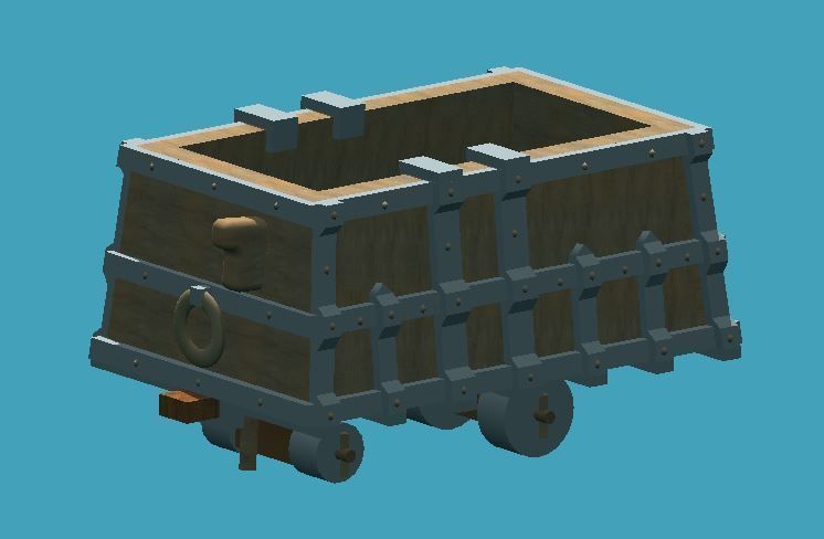 Mining Cart 1556 Free 3D print model_1