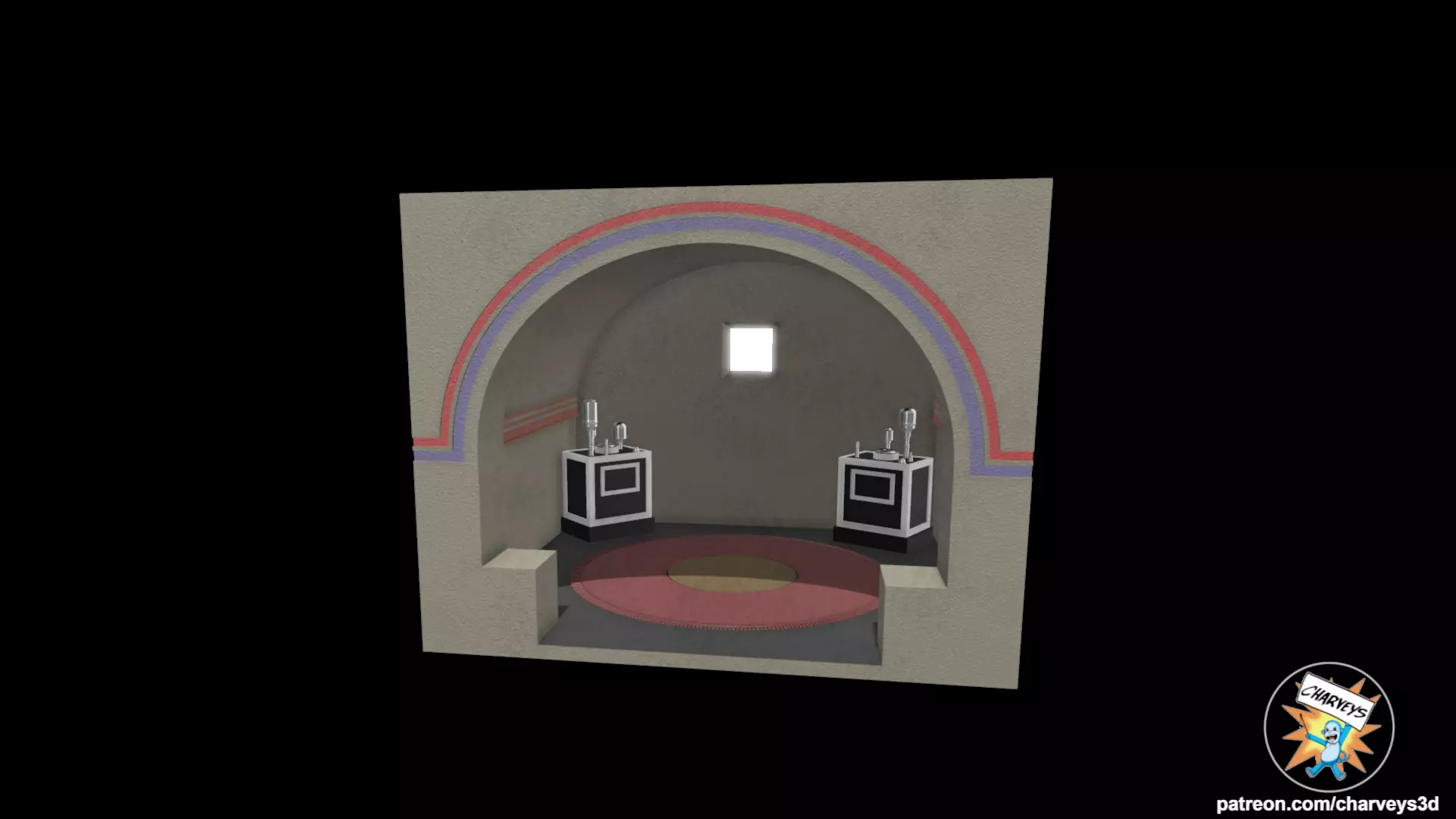 Star Wars Cantina Band Booth Diorama for action figures 3D print model_0