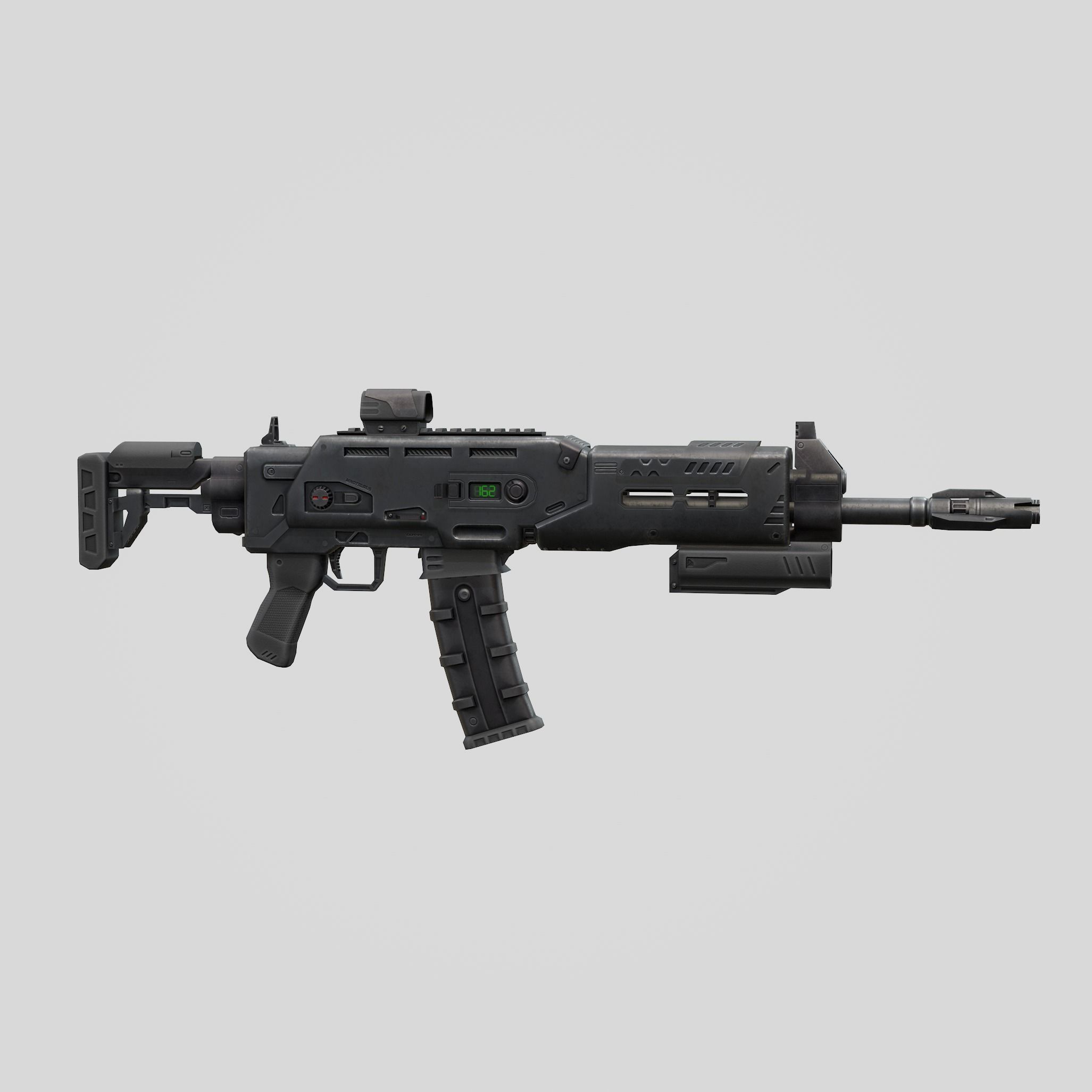 Sci-Fi Rifle - Minotaurus Low-poly 3D model_24