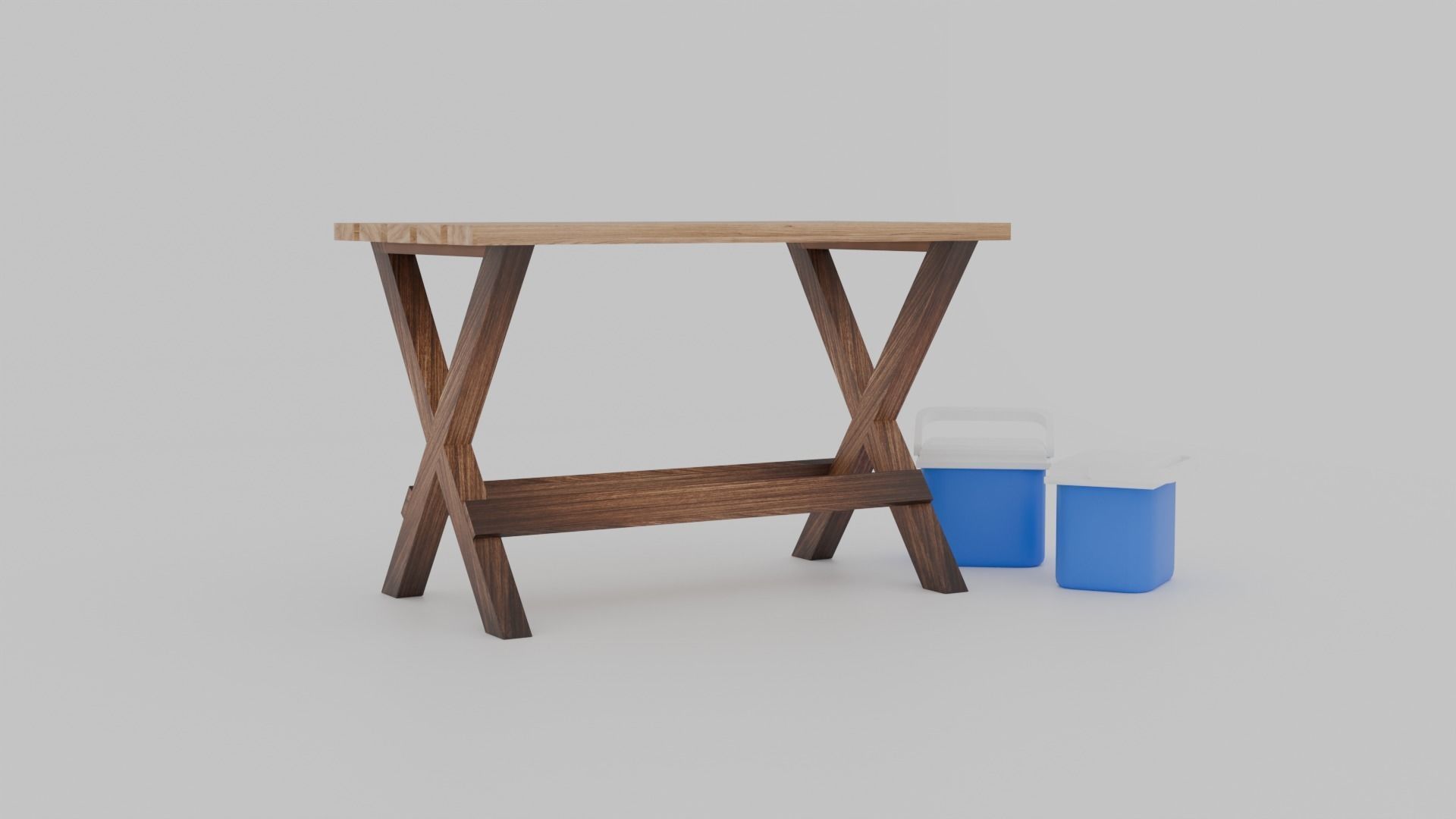 Camping Table 3D model_1