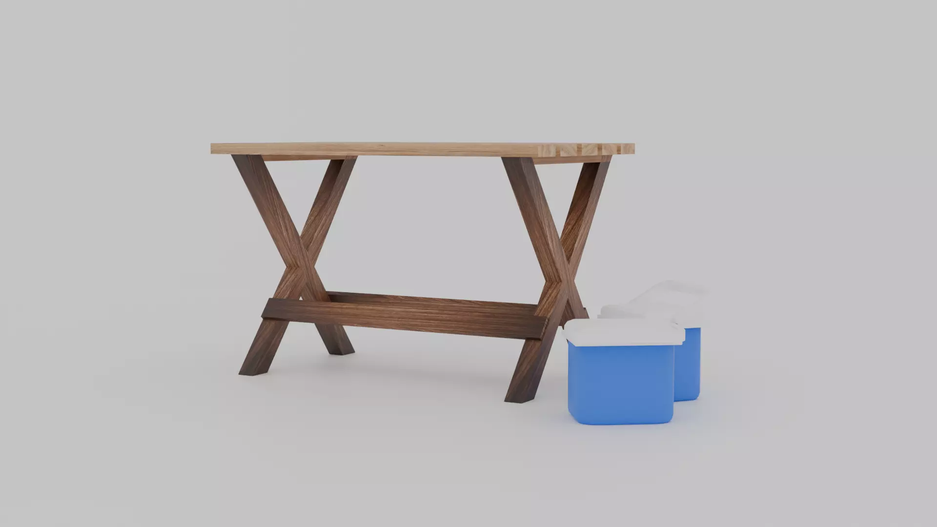 Camping Table 3D model_0