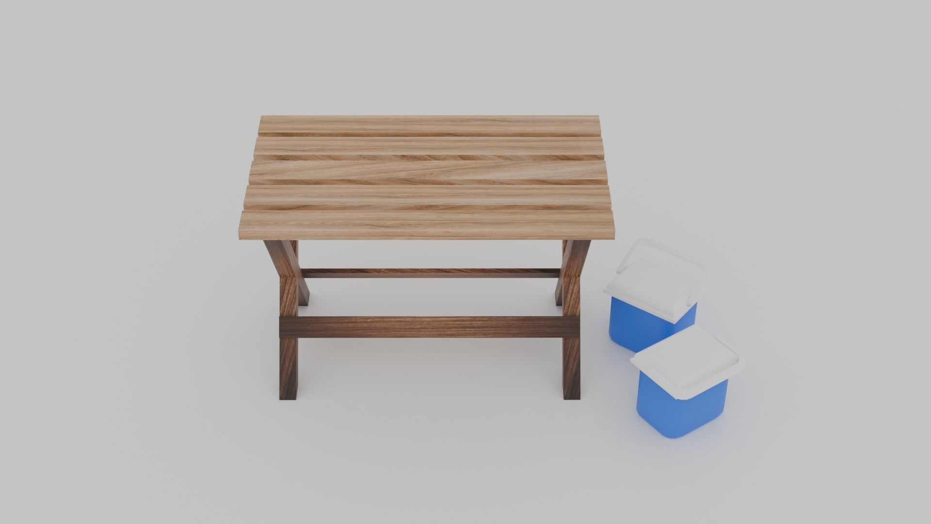 Camping Table 3D model_4