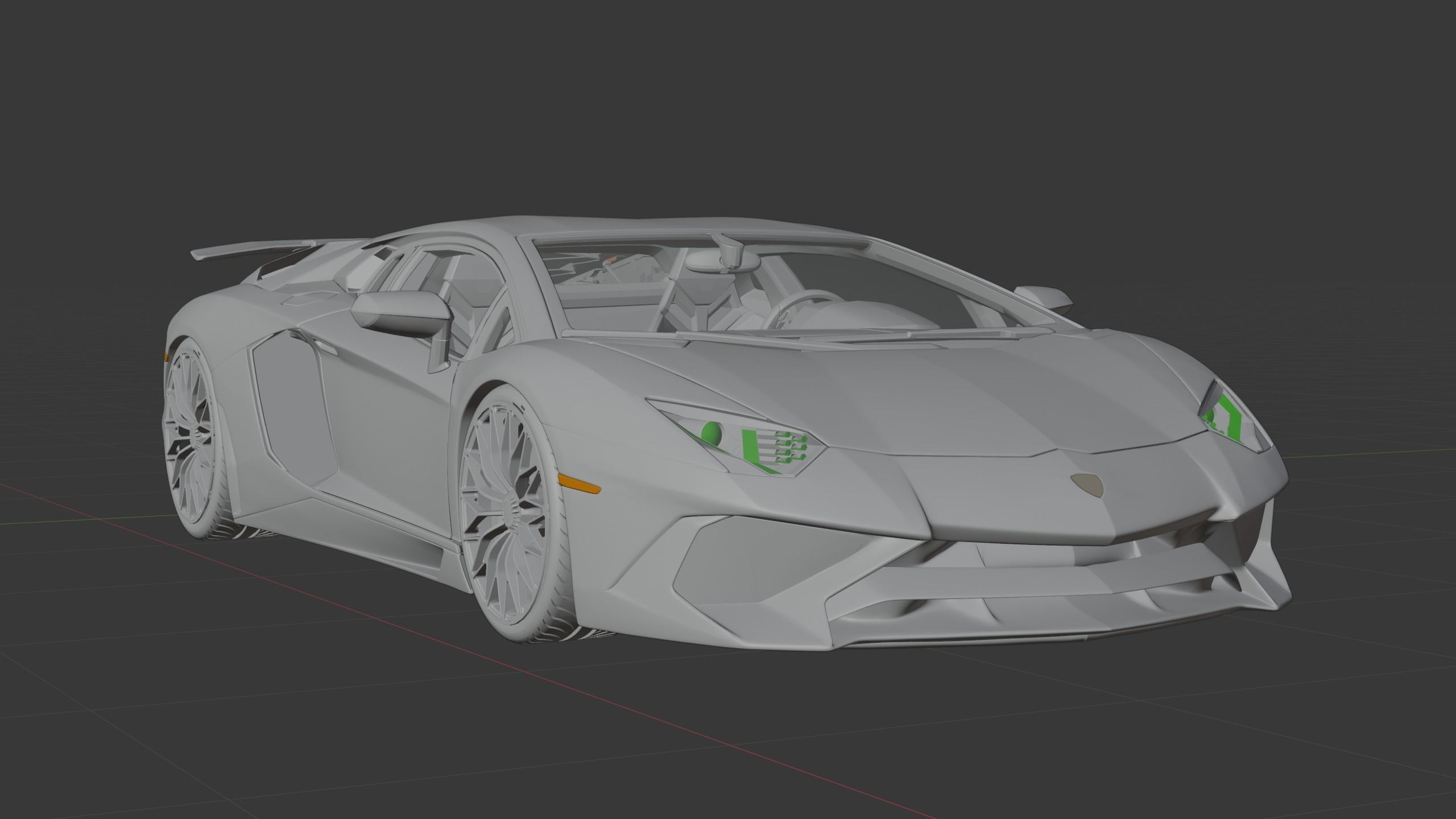 Italian Car 3D model_9
