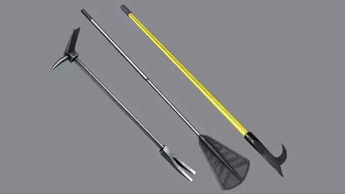 Fireman tools 3D Model Collection