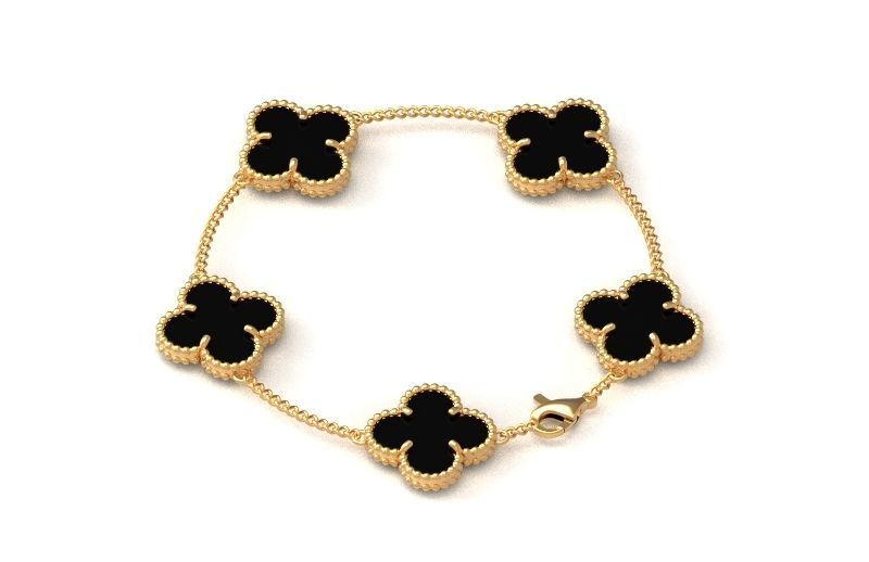 five-flower bracelet Van Cleef 1234 3D print model_24