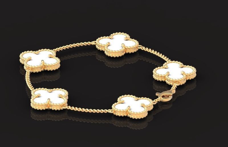 five-flower bracelet Van Cleef 1234 3D print model_34