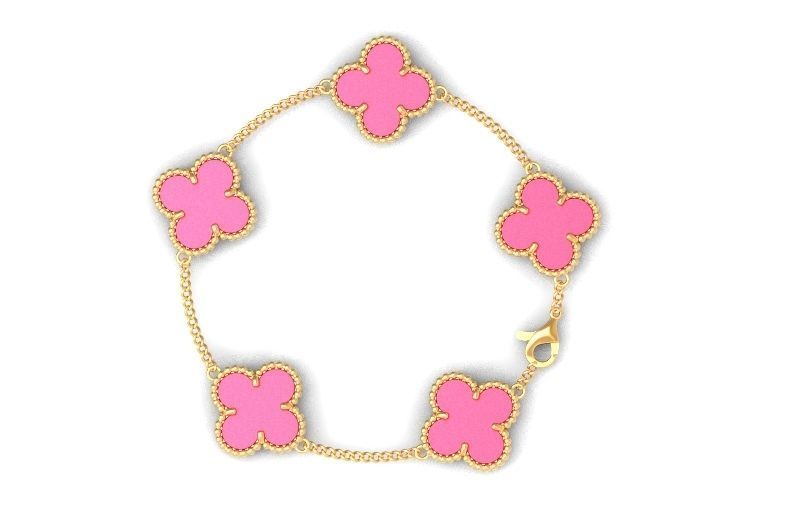 five-flower bracelet Van Cleef 1234 3D print model_29