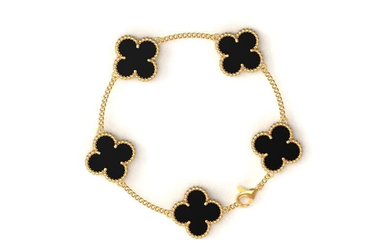 five-flower bracelet Van Cleef 1234 3D print model_23