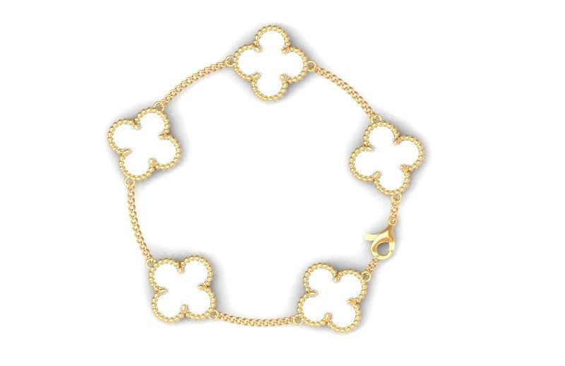 five-flower bracelet Van Cleef 1234 3D print model_28