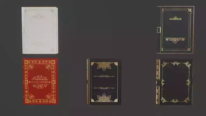 Luxure books collection 3D model