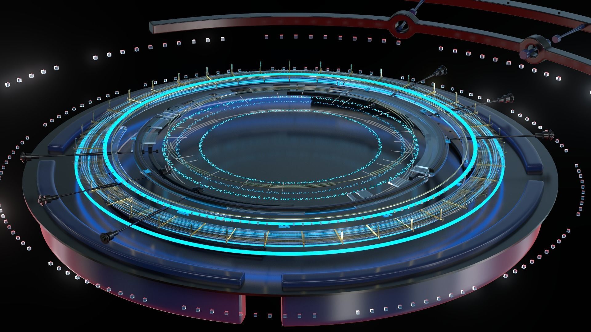 SCIFI GEARMAX STAGE 3D SET 3D model_10