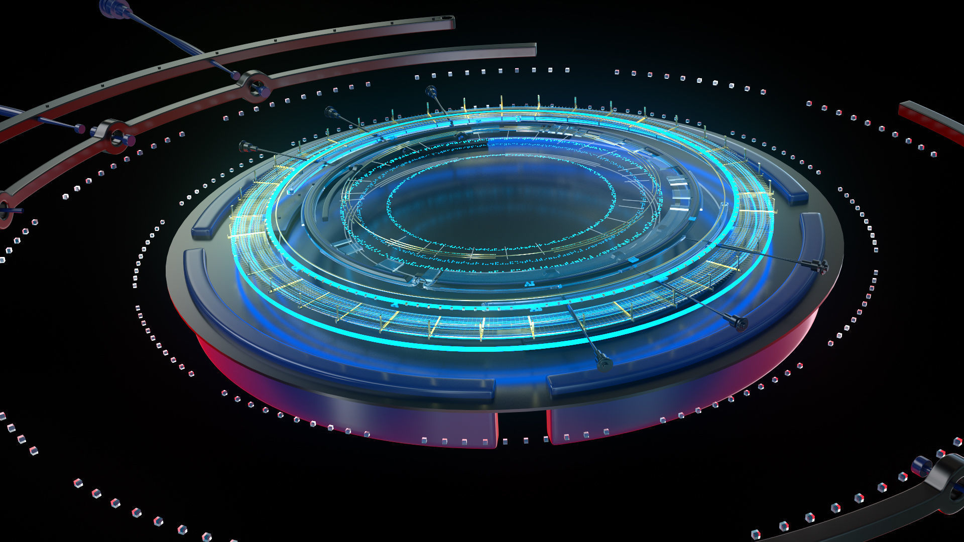 SCIFI GEARMAX STAGE 3D SET 3D model_9