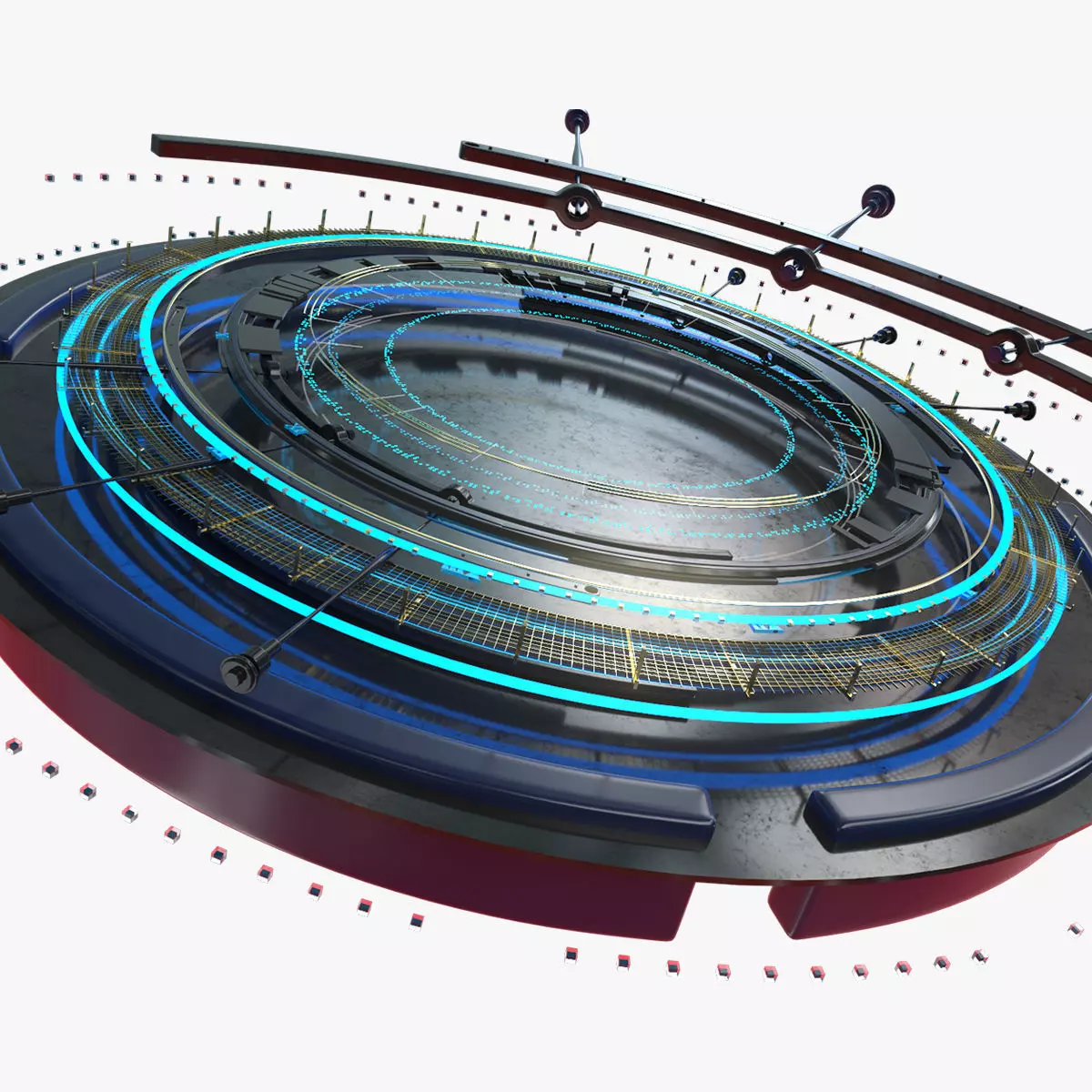 SCIFI GEARMAX STAGE 3D SET 3D model_0