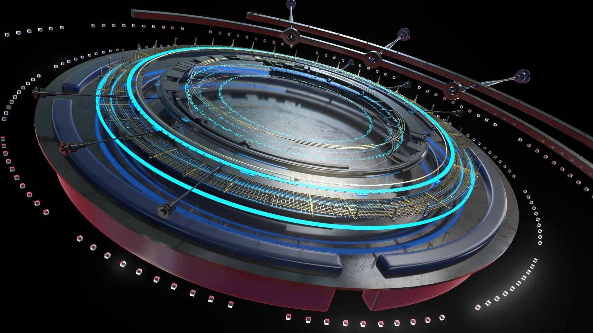 SCIFI GEARMAX STAGE 3D SET 3D model_4