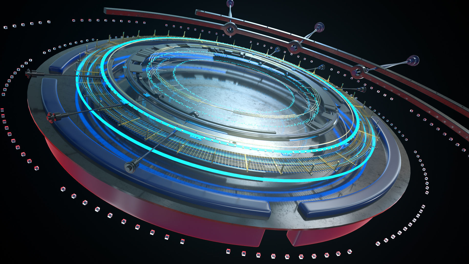 SCIFI GEARMAX STAGE 3D SET 3D model_5