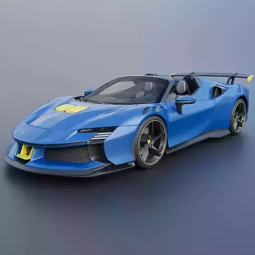 Ferrari SF90 XX Spider 3D print model
