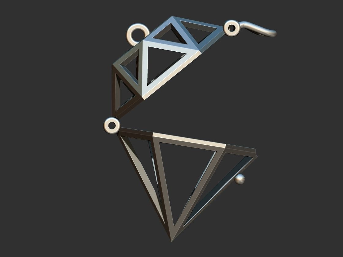 Diamond Box pendant 3D print model_4