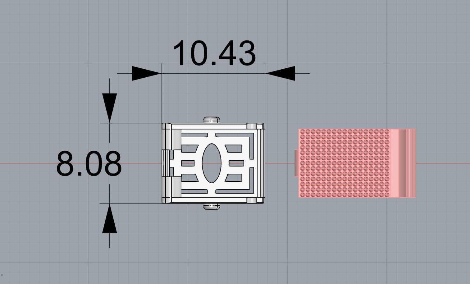 Bracelet with the crown of the Russian-Empire 3D print model_4