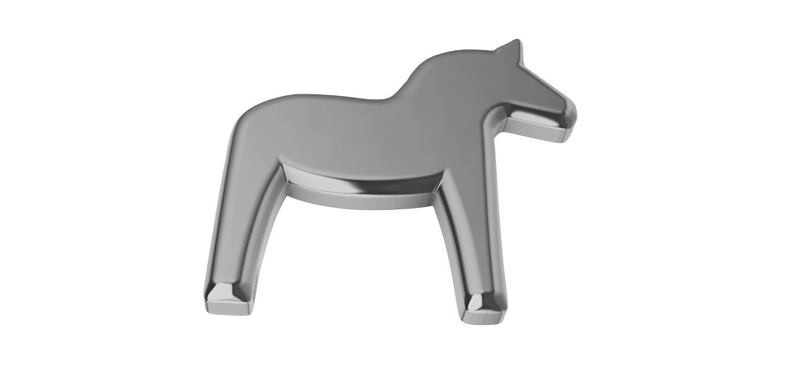 Dala Horse - Dalahast  3D print model_1