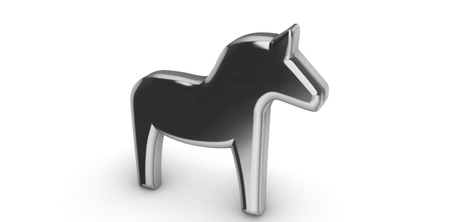 Dala Horse - Dalahast  3D print model_6