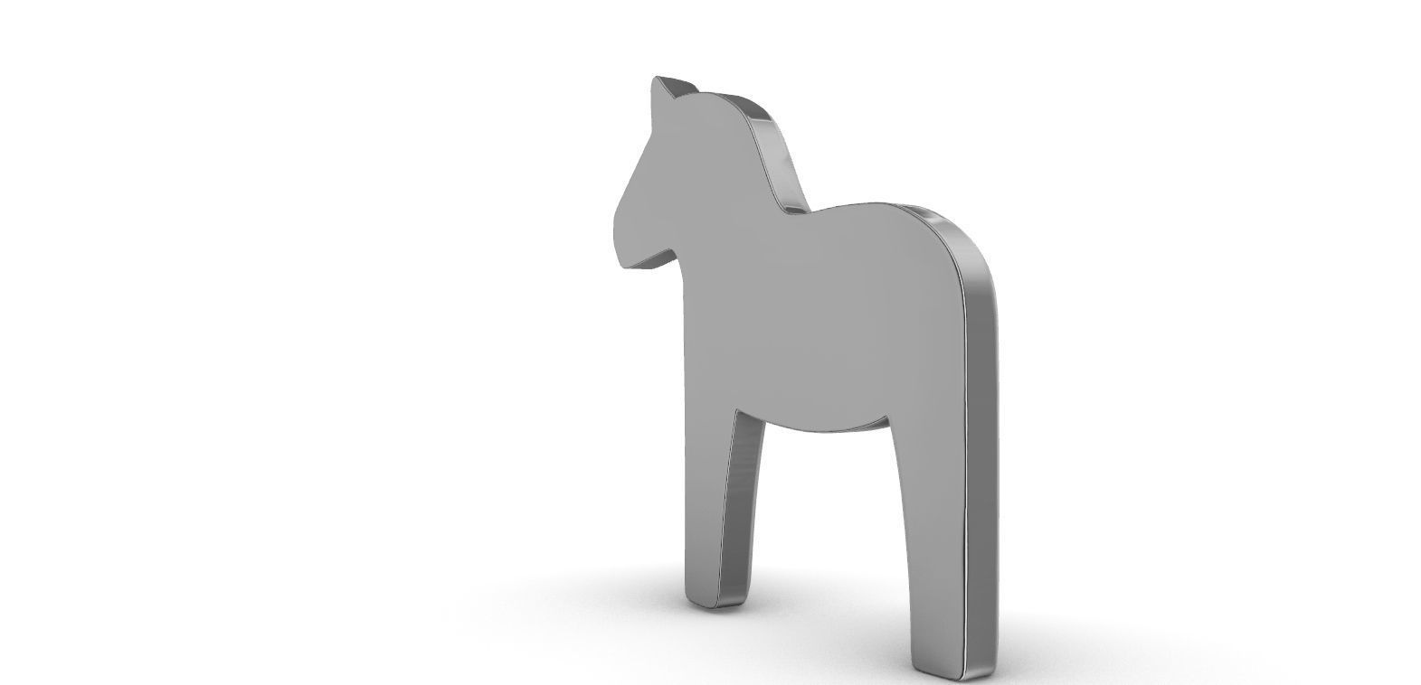 Dala Horse - Dalahast  3D print model_4