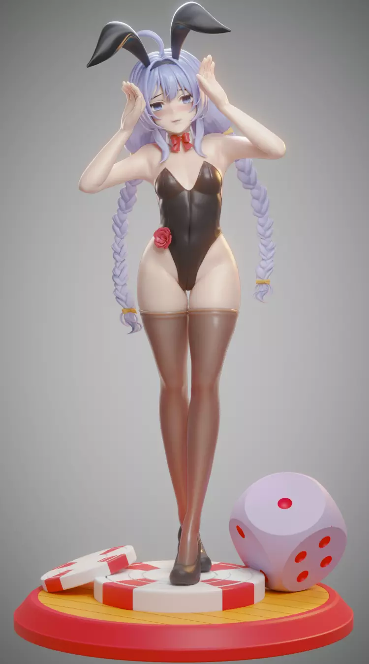 Roxy Migurdia - Bunny suit 3D print model_0
