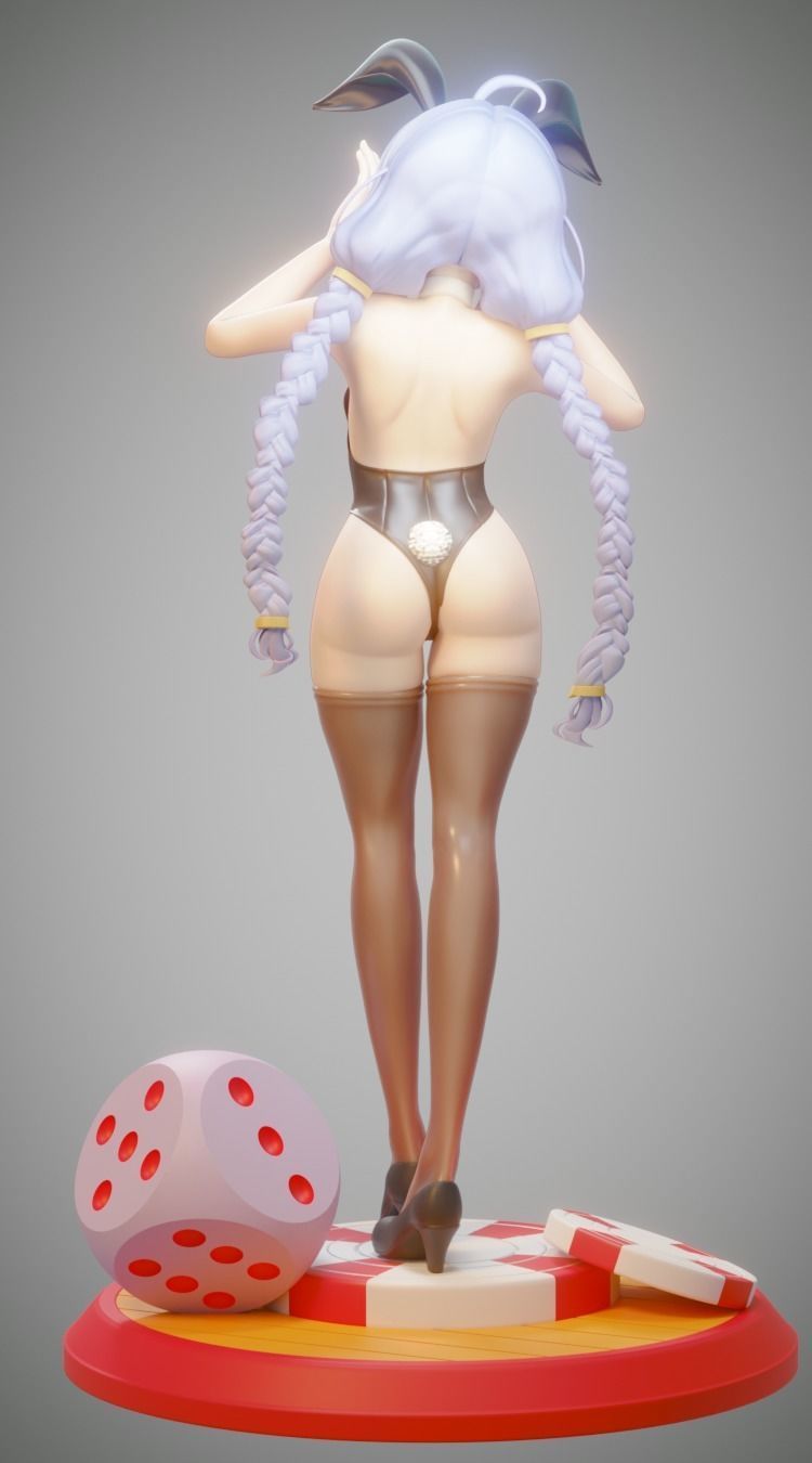 Roxy Migurdia - Bunny suit 3D print model_3