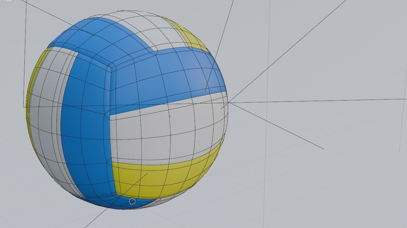 3D model volleyball ball 3D model_2