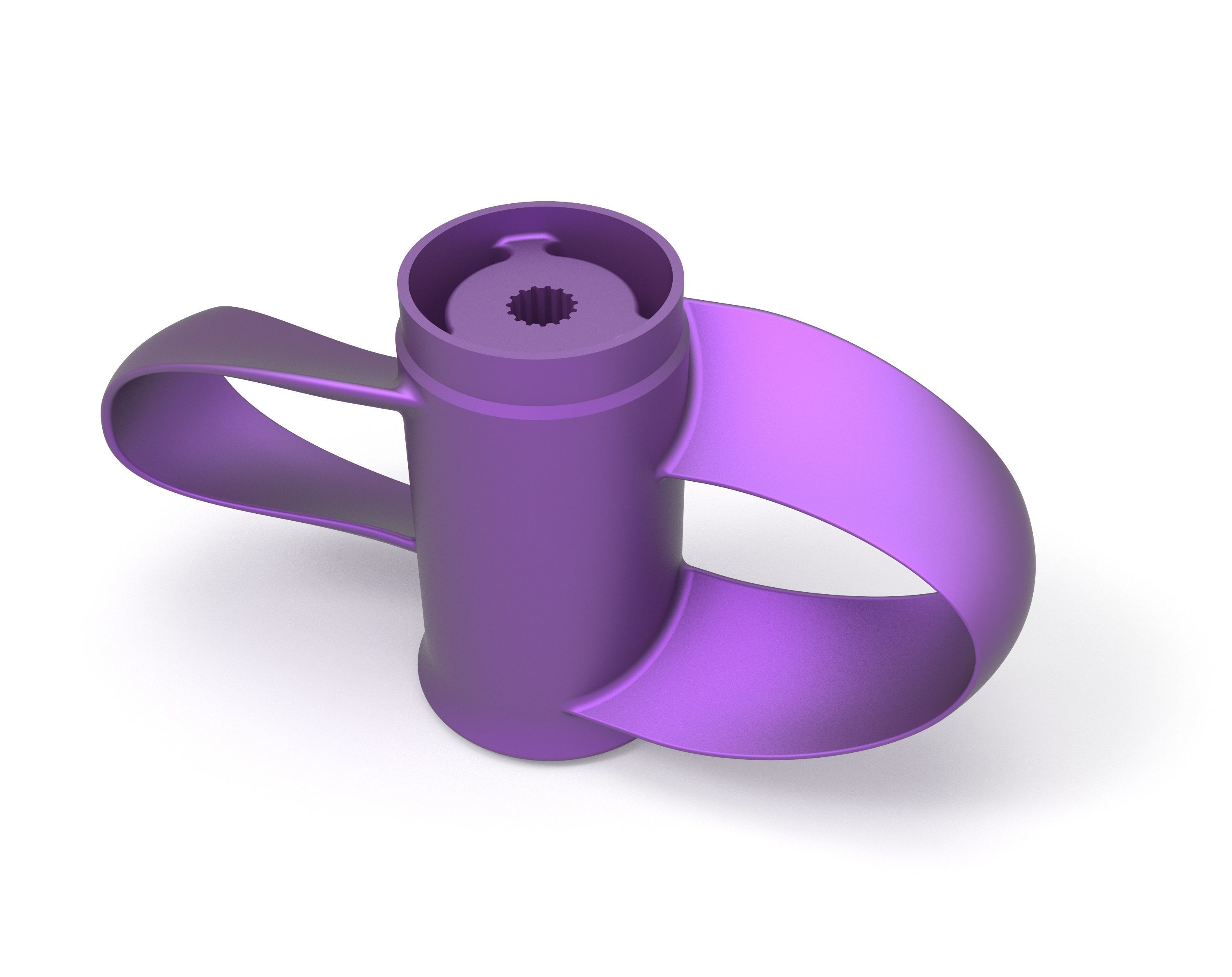 Toroidal boat propeller - 2 blades 3D print model_2