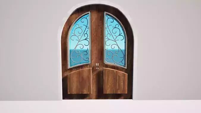 Rustic Round Door