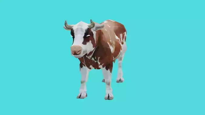 cow lowpoly 3d model