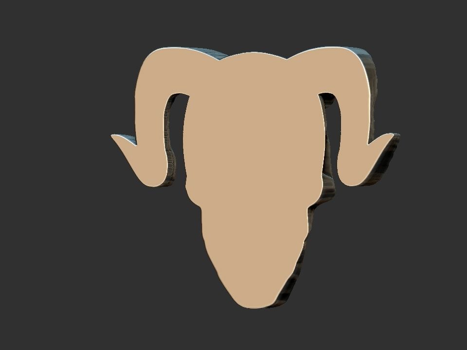 Horned Skull 3D print model_6