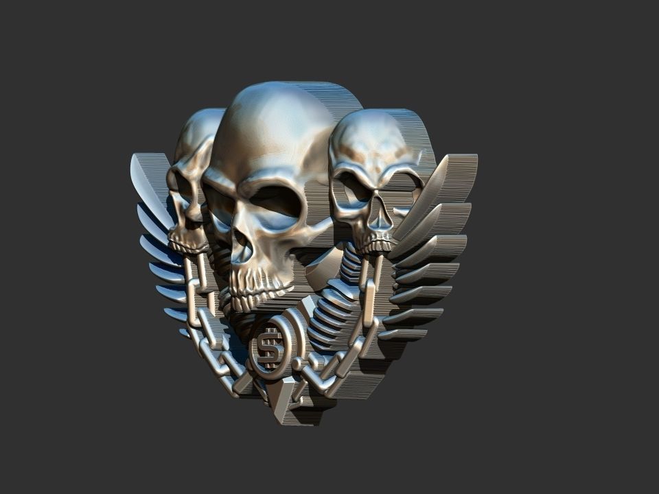 Motorcycle Skull - Motor 3D print model_7