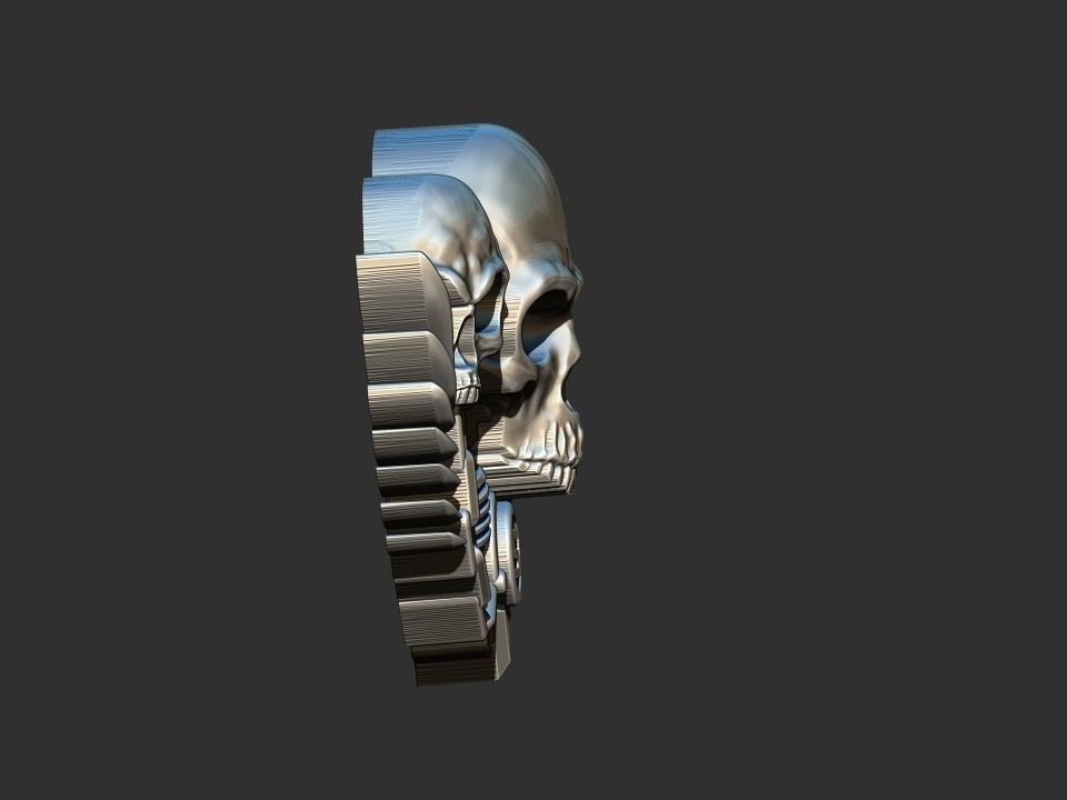 Motorcycle Skull - Motor 3D print model_4