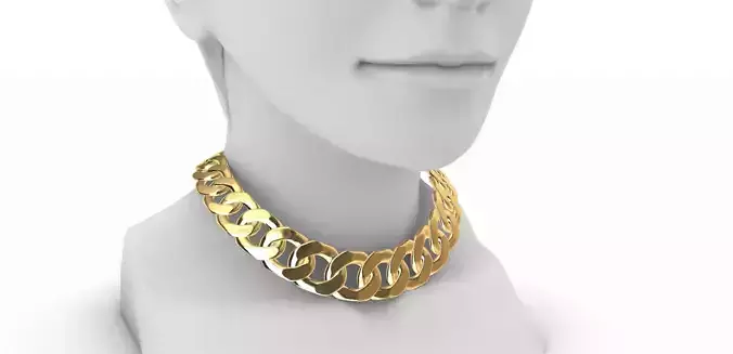 Grumet Chain Choker 3D print model