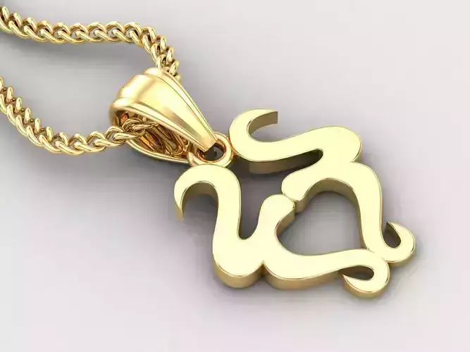 Taurus Light Gold Pendant Version 5 3D print model