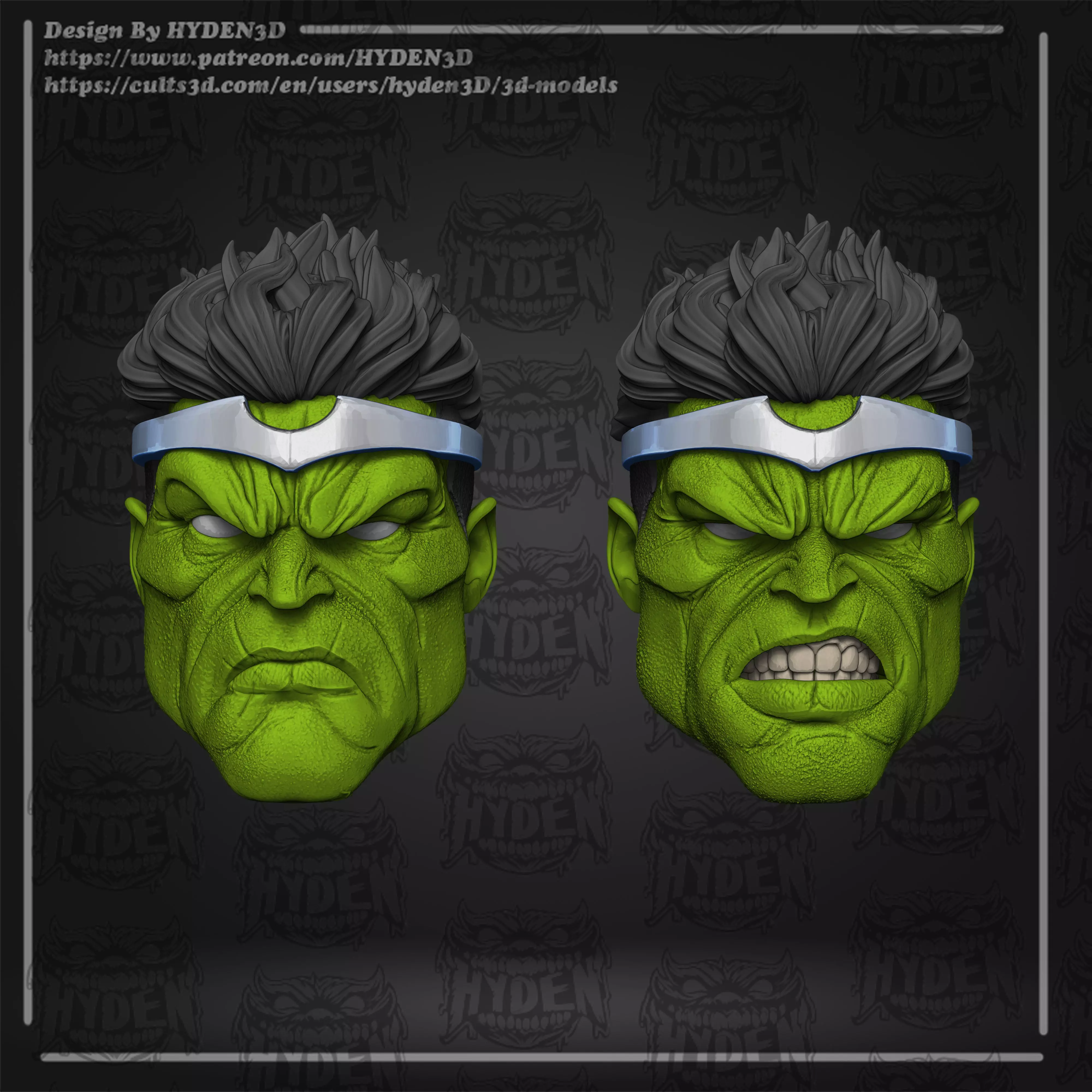 worldwar hulk head 3D print model_0