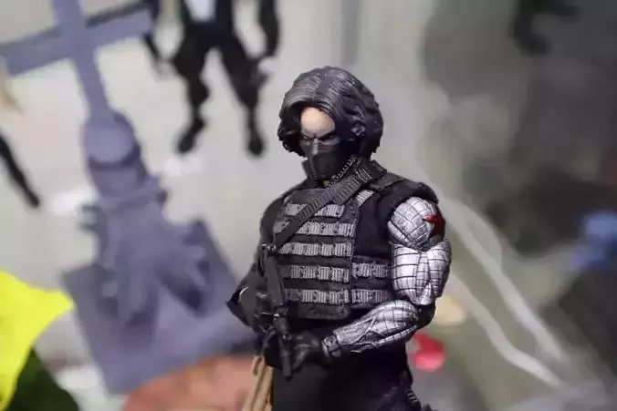 WINTER SOLDIER HEAD AND ARM 3D print model