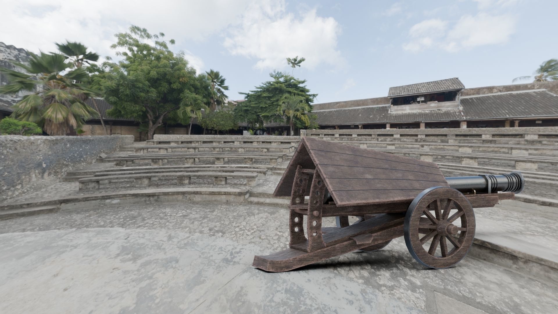 Da Vinci Inventions - Spingarde  Low-poly 3D model_15