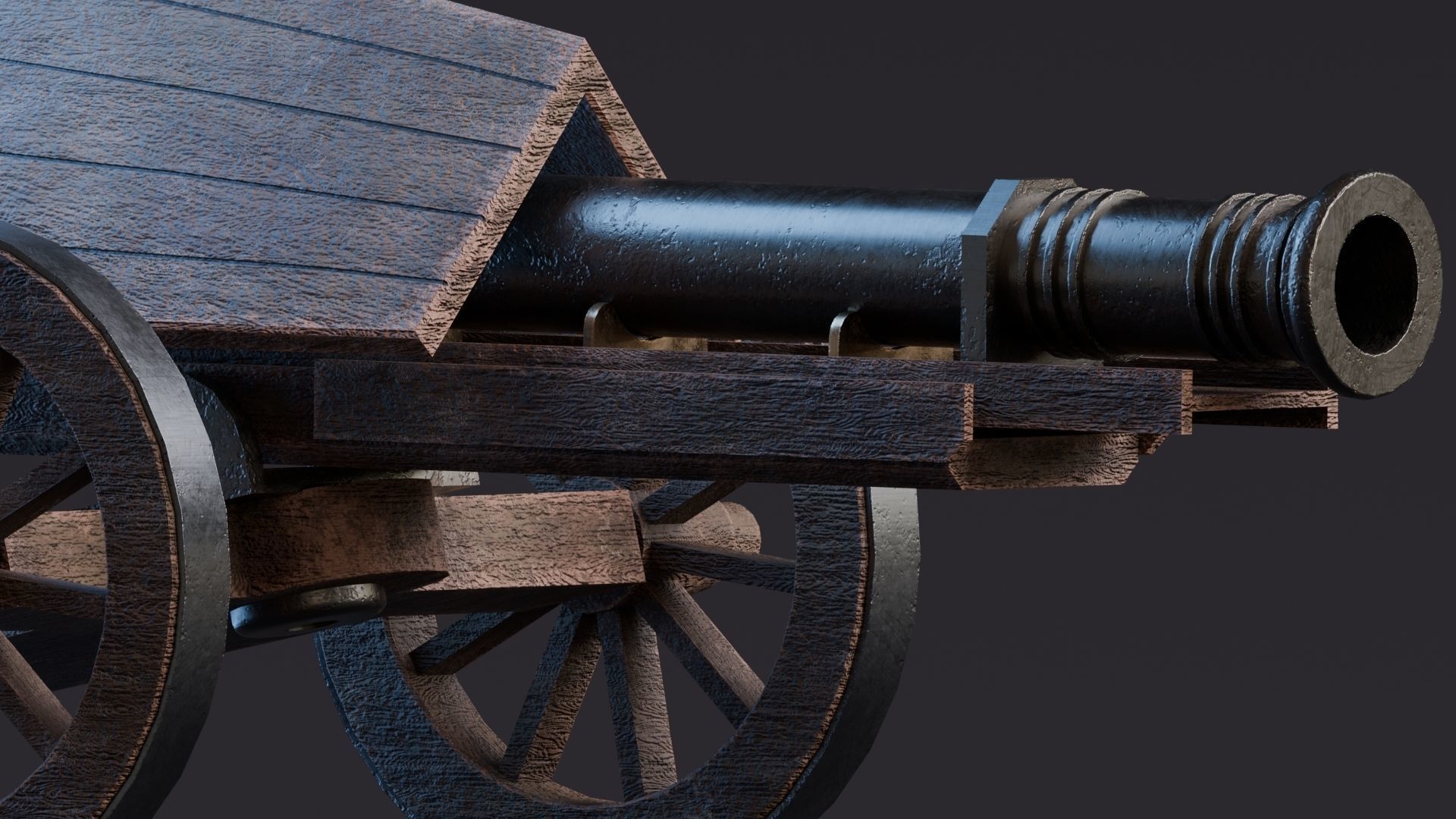 Da Vinci Inventions - Spingarde  Low-poly 3D model_5