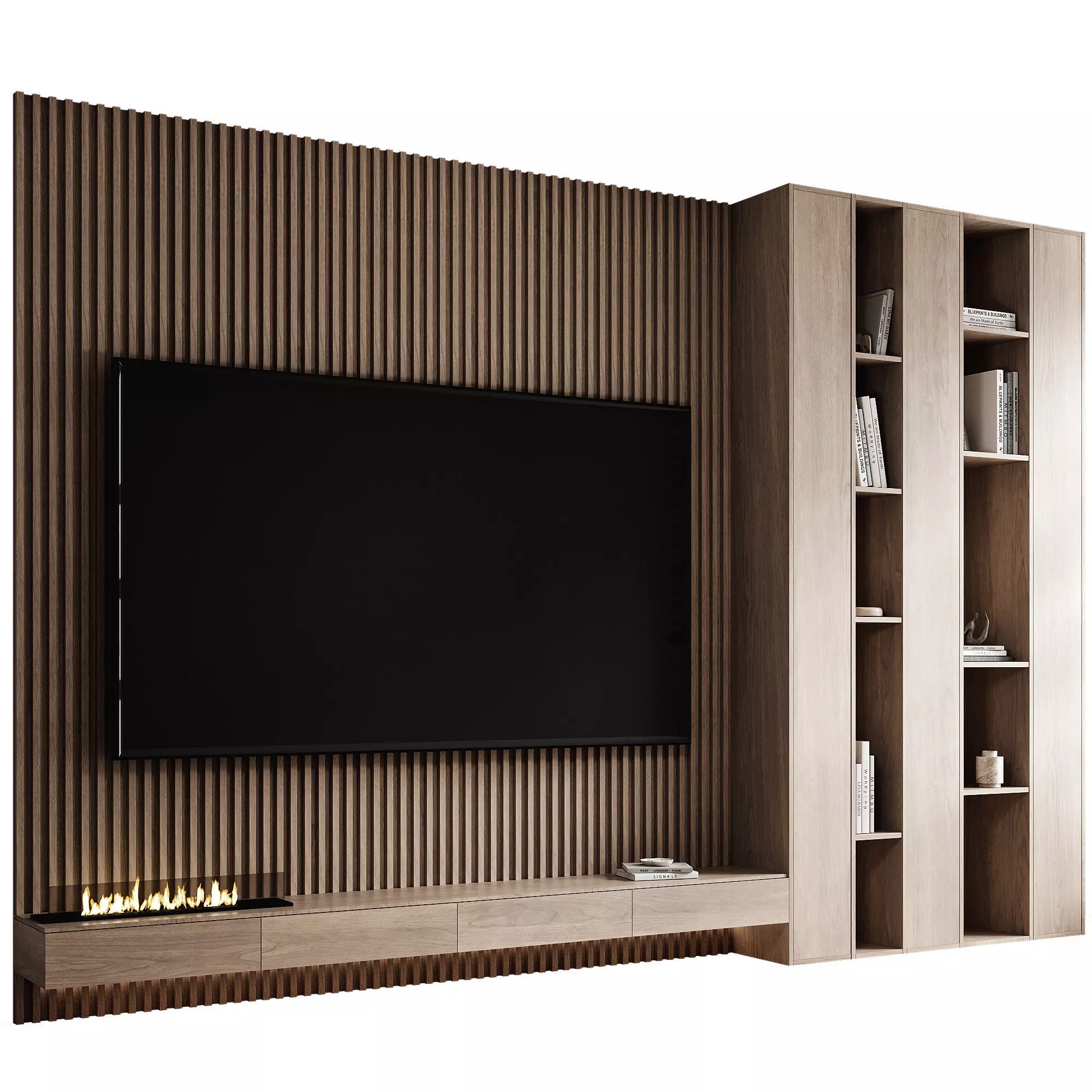 Tv Wall 16 3D model_0