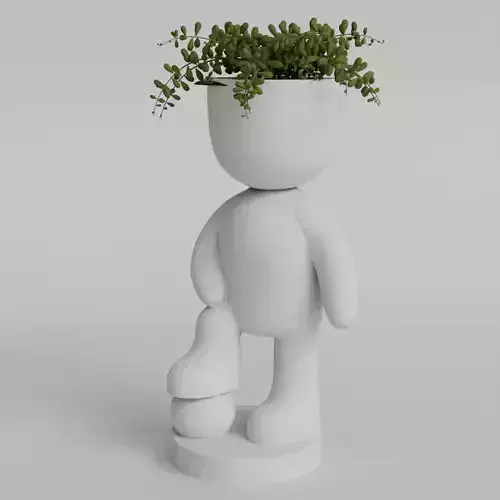 Soccer Player Planter