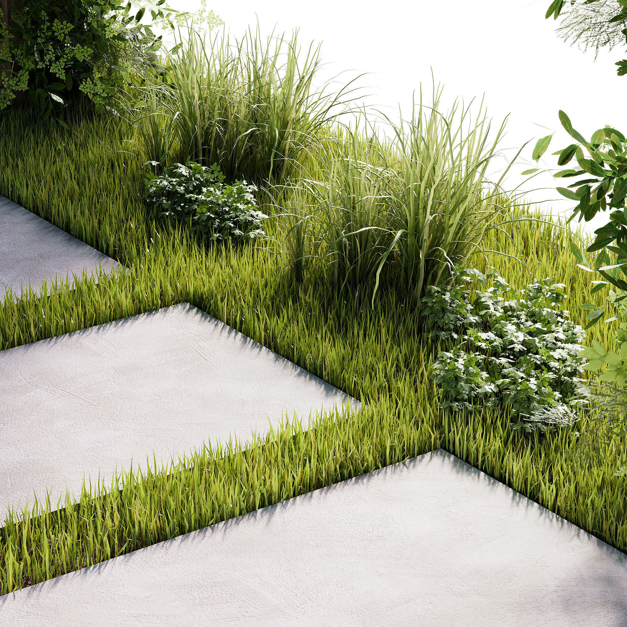 Outdoor plants and town square collection 01 _14