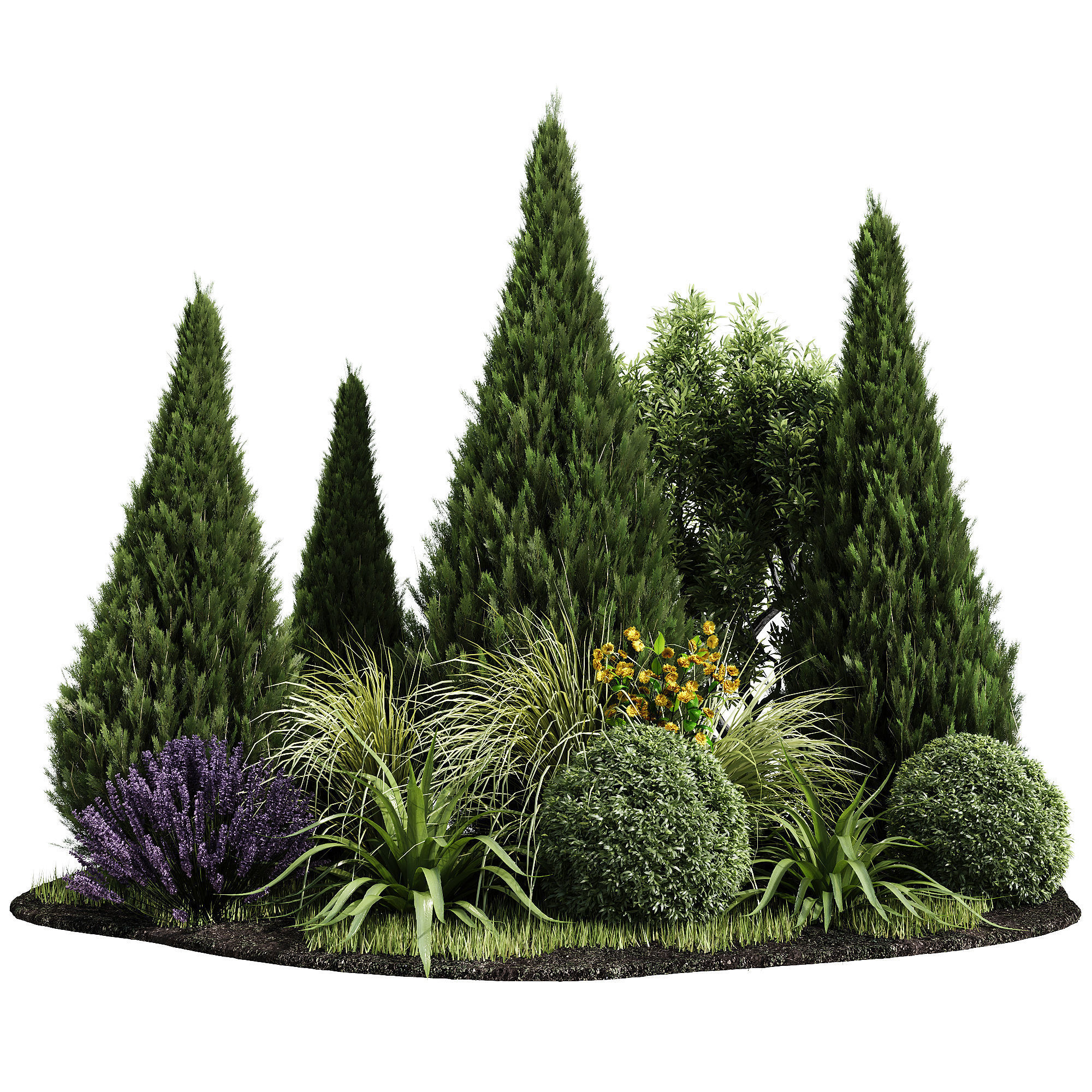 Outdoor plants and town square collection 01 _29