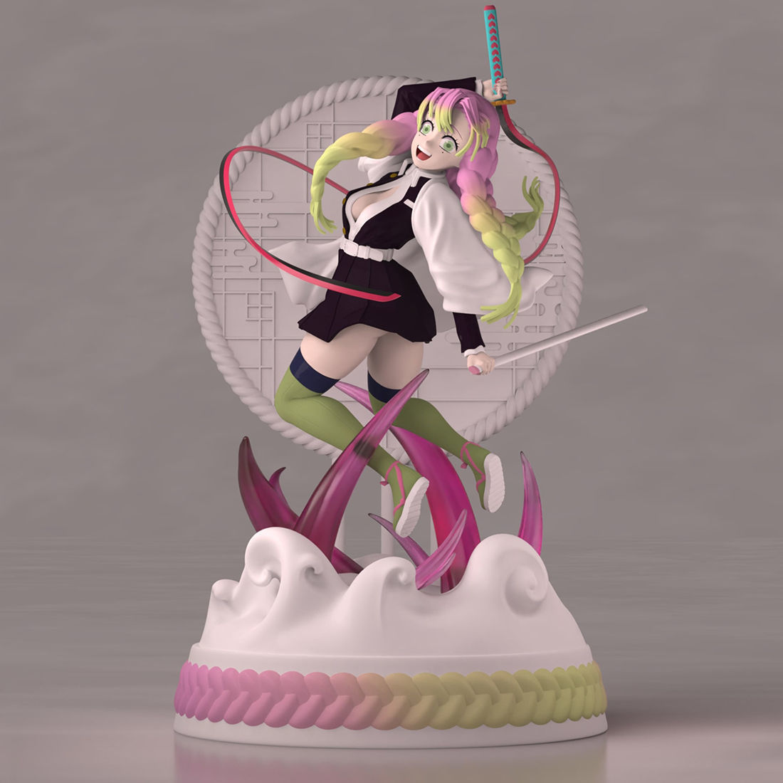 Kanroji Mitsuri 3D Model Ready to Print 3D print model_1