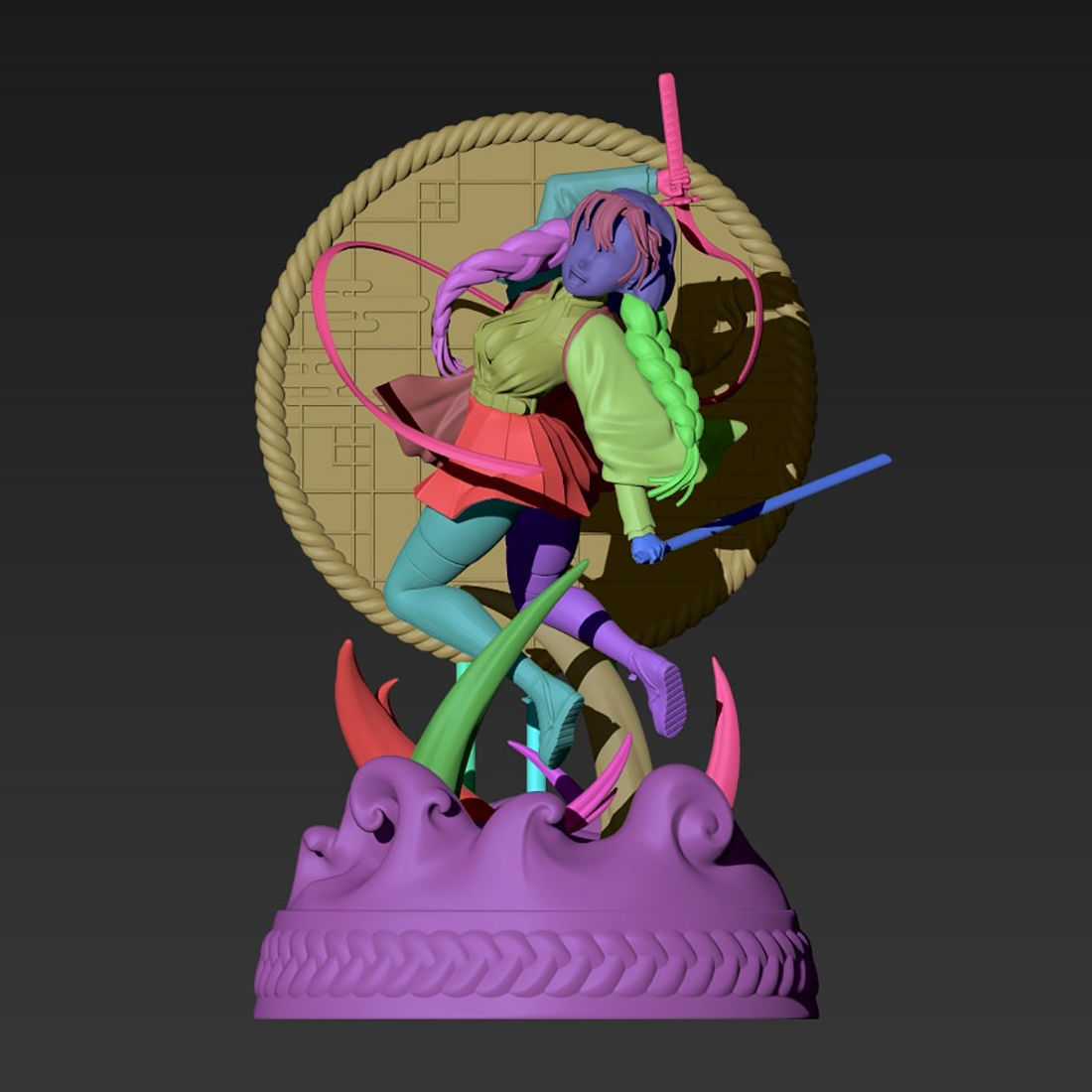 Kanroji Mitsuri 3D Model Ready to Print 3D print model_5